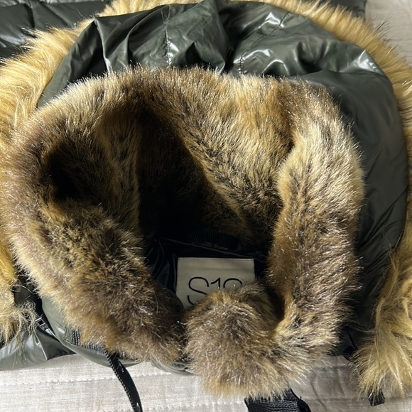 S13 Chelsea Down Puffer Jacket Green Size S - Picture 4 of 12